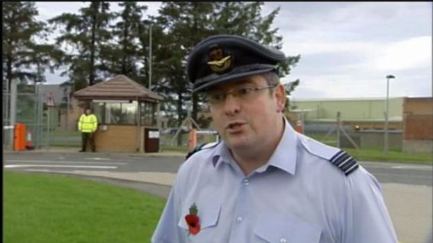 Smooth transition: Wing Commander Edwards will oversee withdrawal of RAF at Kinloss.