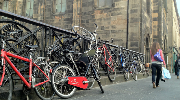 Popular route: George IV Bridge is part of the new 'Quality Bike Corridor'