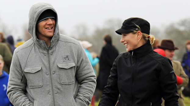 The happy couple: Zara Phillips and Mike will marry in Canongate Kirk in Edinburgh this month