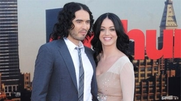 Festive break: Katy Perry and Russell Brand celebrated Christmas separately