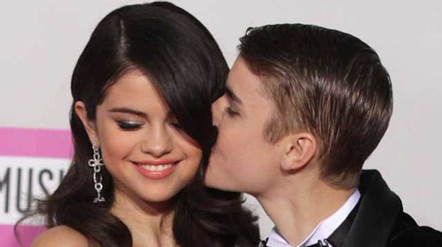 Cute couple: Justin Bieber and Selena Gomez celebrated their one year anniversary this week