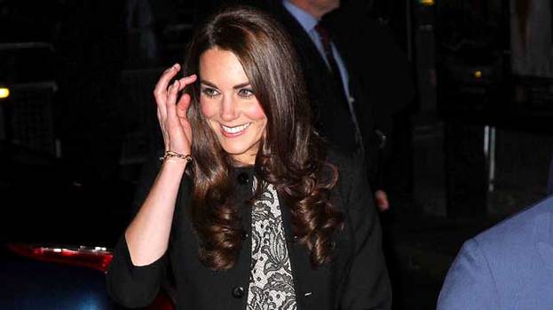 Style queen: Kate Middleton looked stunning in her black and white zara dress