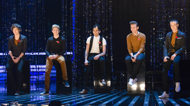 Cool little young things: One Direction performed their new single, Little Things