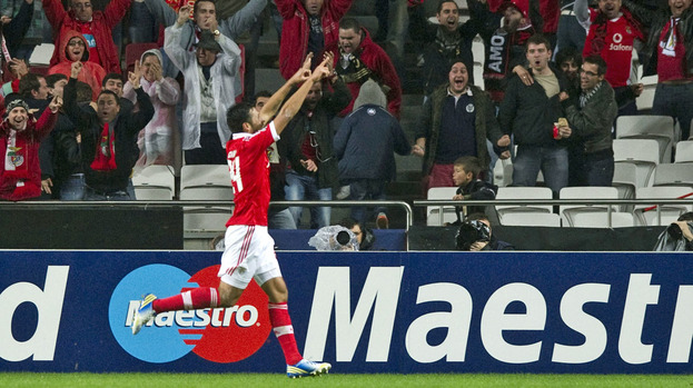 Ezequiel Garay, Benfica 2-1 Celtic, November 2012.