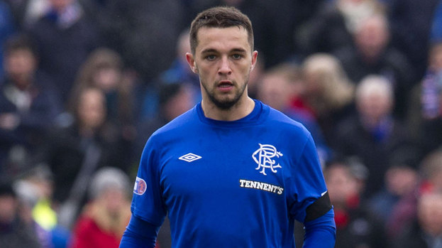 Chris Hegarty in action for Rangers