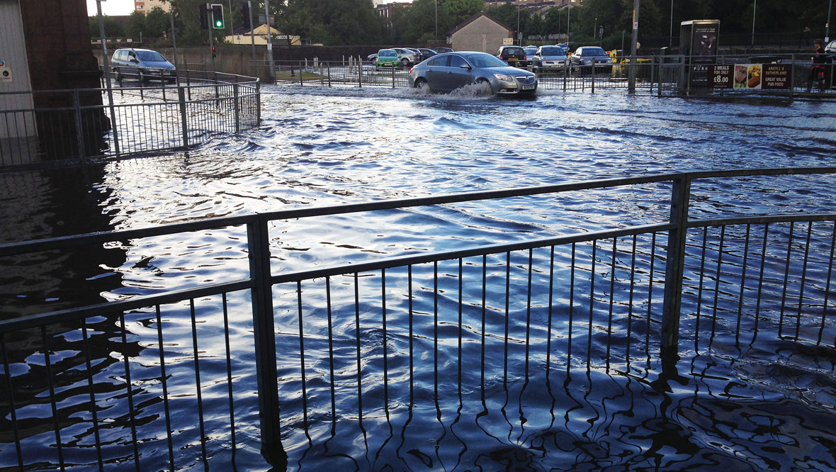 Greenock flooding as more torrential rain forecast for Scotland
