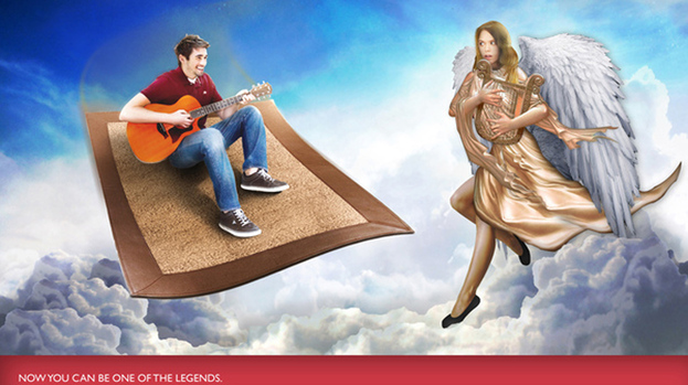Flying high: Sean Kinnear's magic carpet pitch impressed.