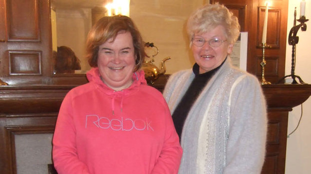 A day out fit for the queen of music: Susan Boyle visits Drum Castle